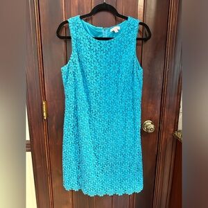 Lilly Pulitzer Daisy Eyelet Dress in Blue